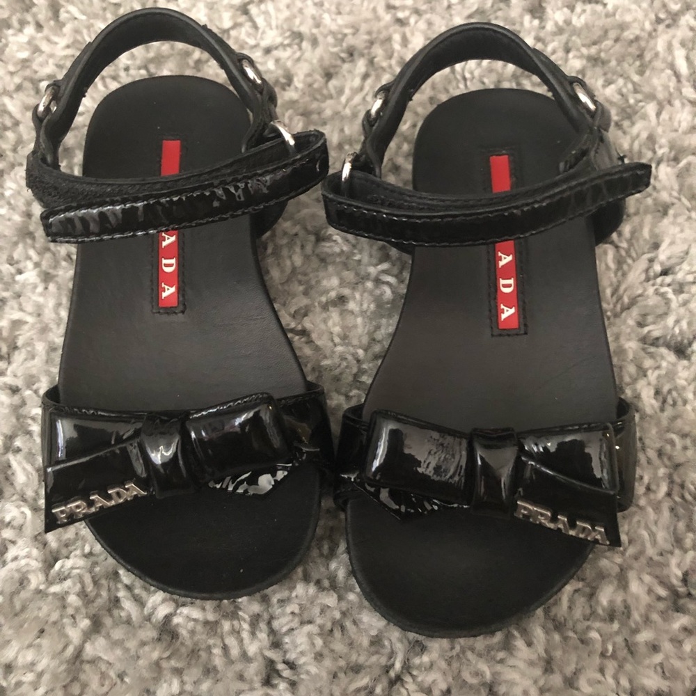 Prada black sandals kids